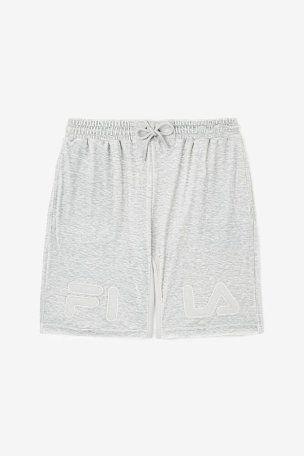 Fila Arc Velour Men's Shorts - Light Grey,NZ 431-96743